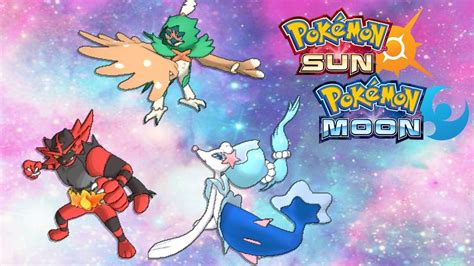 Pokemon Sun And Moon Starter Final Evolutions Leak Youtube