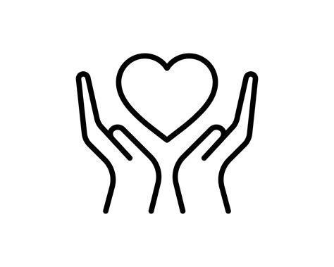 Hand Heart Icon Vector Art Icons And Graphics For Free Download