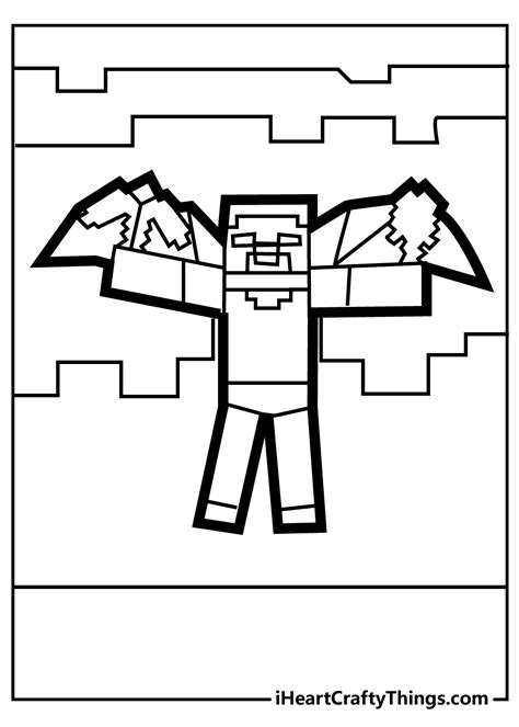 Printable Coloring Minecraft Dungeons Colouring Pages