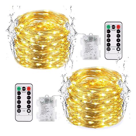 200 Led String Light With Remote Modes Usb Twinkling Lights Waterproof