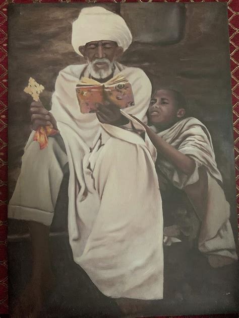 The Divine Teacher Painting By Estifanos Ekubaselassie Fine Art America