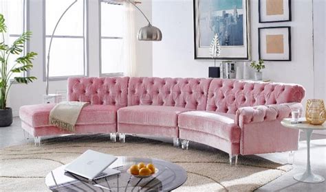 Alibaba.com offers 4,398 velvet sectional sofas products. MS2082 Sectional Sofa in Pink Velvet by VImports