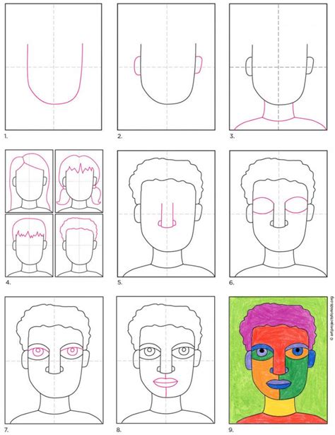 How To Draw An Abstract Self Portrait · Art Projects For Kids