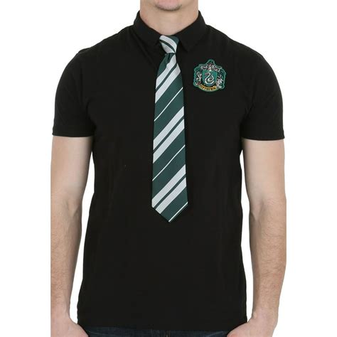 Bioworld Harry Potter Slytherin Polo With Tie