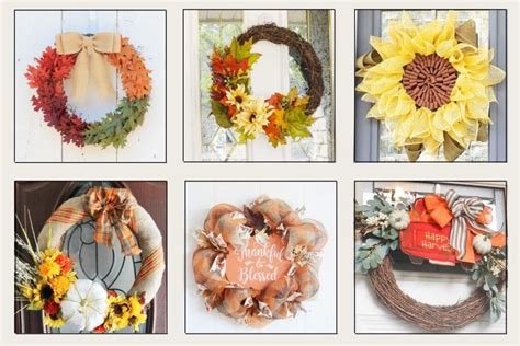 19 Easy Diy Fall Wreaths For Your Front Door