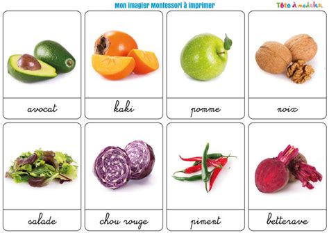 Imagier Légumes Les Fruits Vocabulaire Maternelle Tipirate