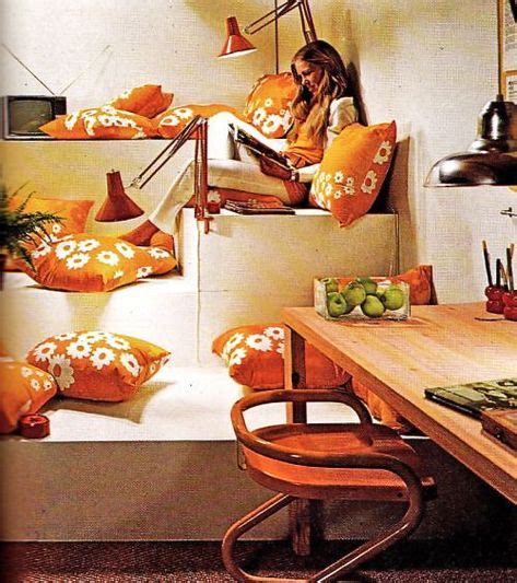 Gorgeous 70s Orange Accented Decor 1970s Retro Home Retro Home