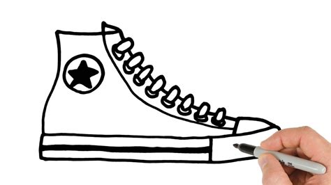 Converse Shoe Fashion One Line Drawing Converse Shoe Line Australia