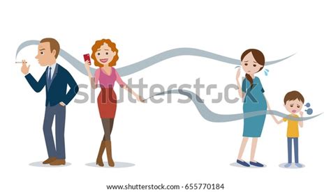 passive smoking concept stock vector royalty free 655770184 shutterstock