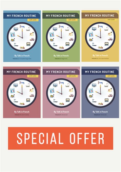 My French Routine Complete 6 Volume Bundle Talk In French