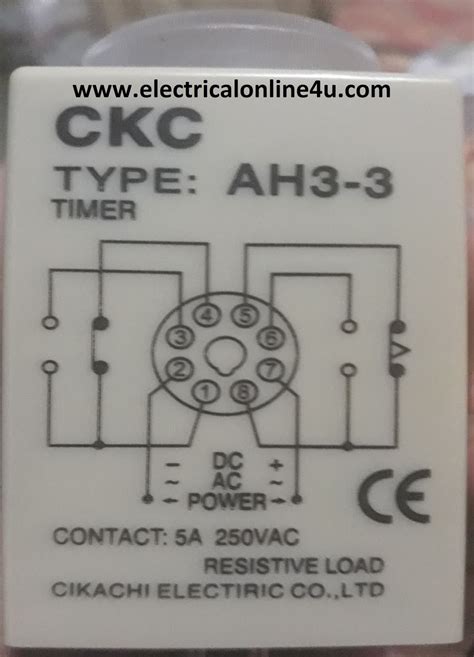8 Pin Timer Wiring Diagram Electricalonline4u