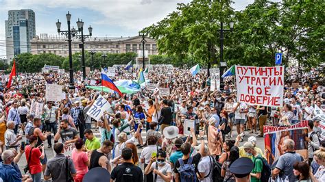 Protests Swell In Russias Far East In A Stark New Challenge To Putin