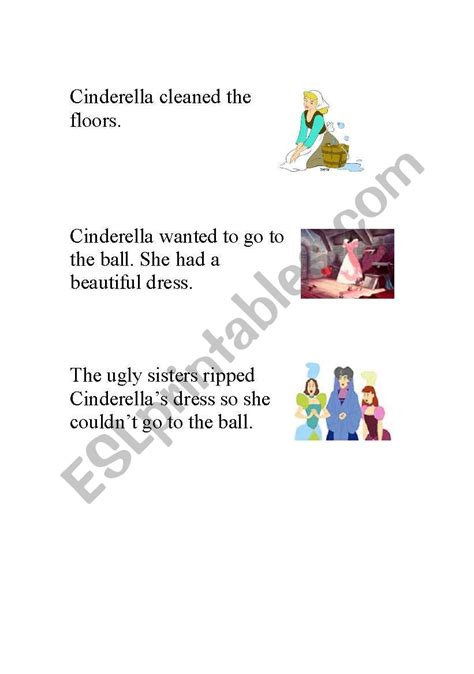 Cinderella Story Sequencing Esl Worksheet By Thunk