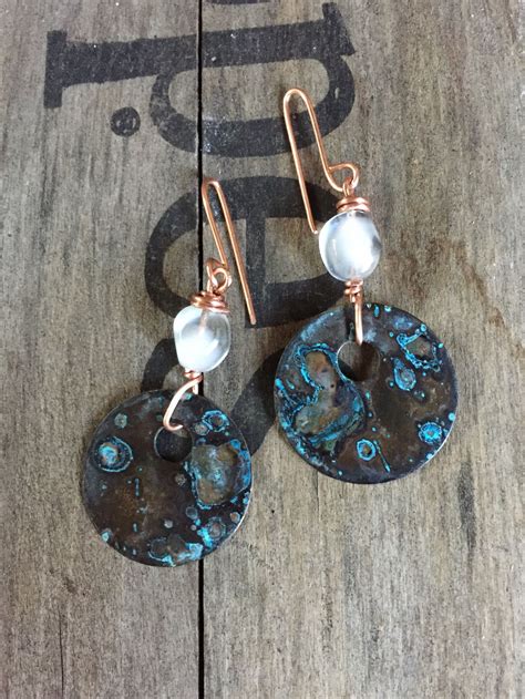 Pin By Yolanda Blue On Ymblueoriginals Copper Earrings Earrings