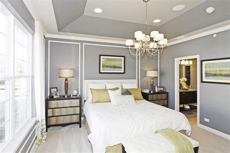 In this design, the tray ceilings construction make the room looks (and feels) bigger and more spacious. deep angled tray ceiling - Google Search | Master bedroom ...