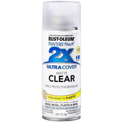 Rust Oleum 12oz 2x Painter S Touch Ultra Cover Matte Clear Spray Paint Rustoleum Clear Coat