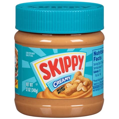 Skippy Creamy Peanut Butter 12 Oz Jar