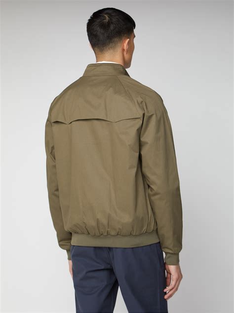 Khaki Green Signature Harrington Jacket Ben Sherman Est 1963