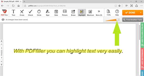 Highlight Text In Pdfs Online Pdffiller
