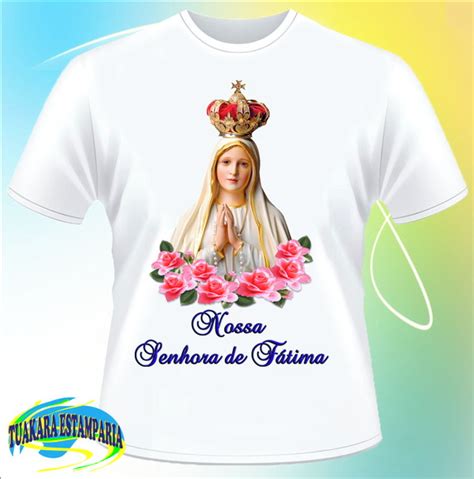 Camiseta Nossa Senhora De Fátima Elo7 Produtos Especiais