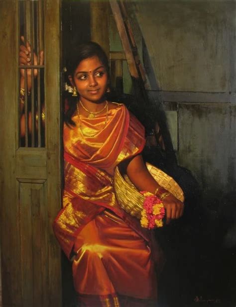 Indian Artist Creates Photorealistic Paintings Of Rural Village Girls