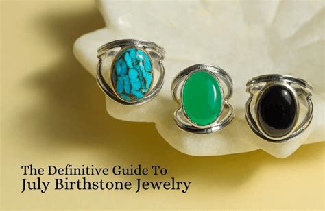The Definitive Guide To July Birthstones Jewelry Yotreasure