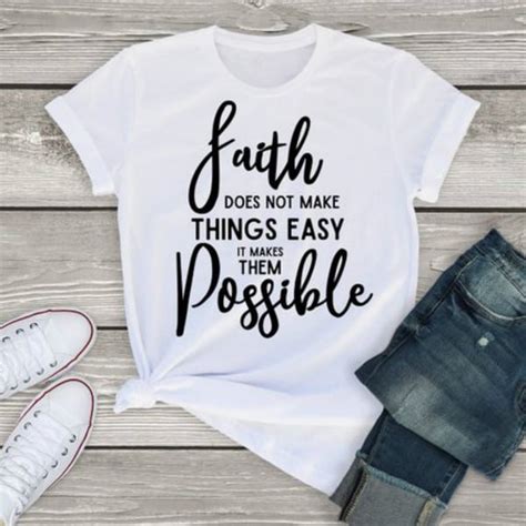 Wispr Womens Faith Does Not Make Things Easy But Possible Letter T