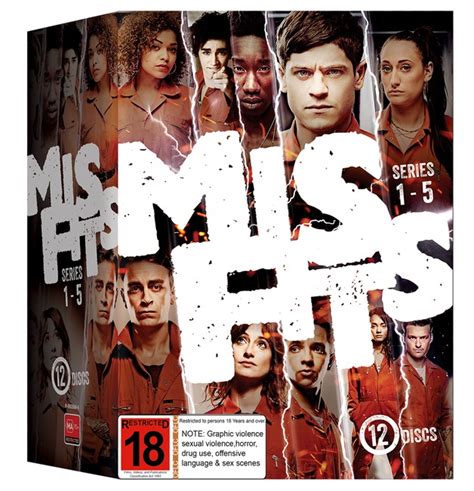 Misfits Season 1 5 Box Set Dvd Buy Now At Mighty Ape Nz