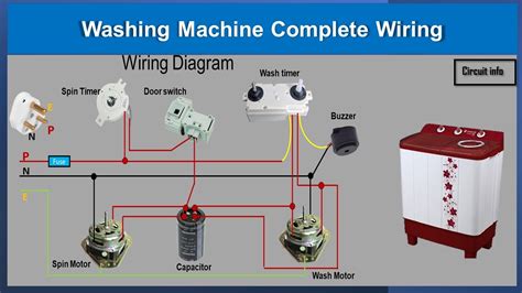Washing Machine Complete Wiring Washing Machine Wiring YouTube