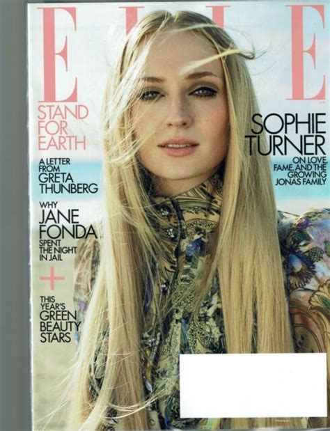 Elle Magazine April Issue Sophie Turner Cover Article Stand For Earth Issue Ebay