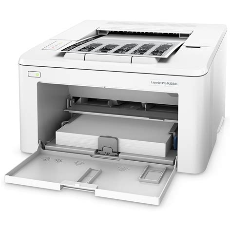 Hp laserjet pro m203dn printer is supports a variety of media types such as plain, brochure or inkjet paper, photo paper, envelopes, labels and transparencies. HP LaserJet Pro M203dn A4 Mono Laser Printer - G3Q46A