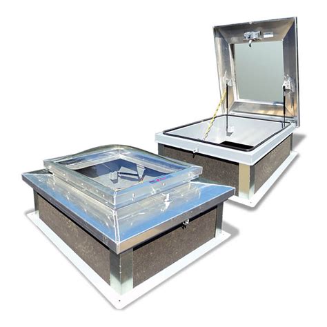 24 X 36 Galvanized Steel Domed Roof Hatch Wb Rh D Series Wb Doors