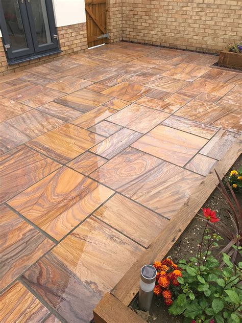 Rainbow Indian Sandstone Paving Paving Slabs Nustone