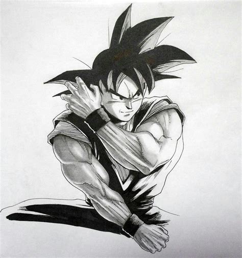 In this comic art tutorial we'll be drawing goku from the anime series dragon ball z. Son Goku - sketch by Darko-simple-ART on DeviantArt