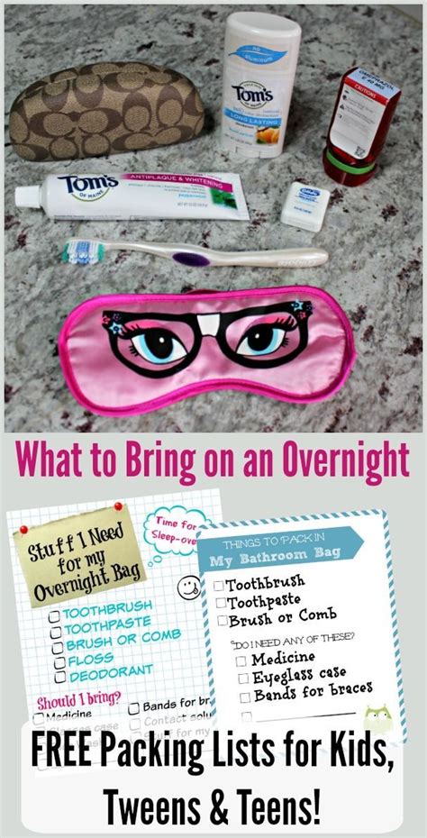 Sleepover Packing List For Kids With Free Printables Sleepover