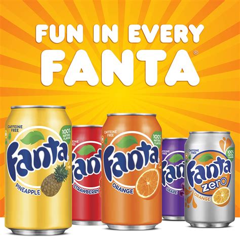 Fanta Orange Soda Fruit Flavored Soft Drink 12 Fl Oz 12 Pack Buy