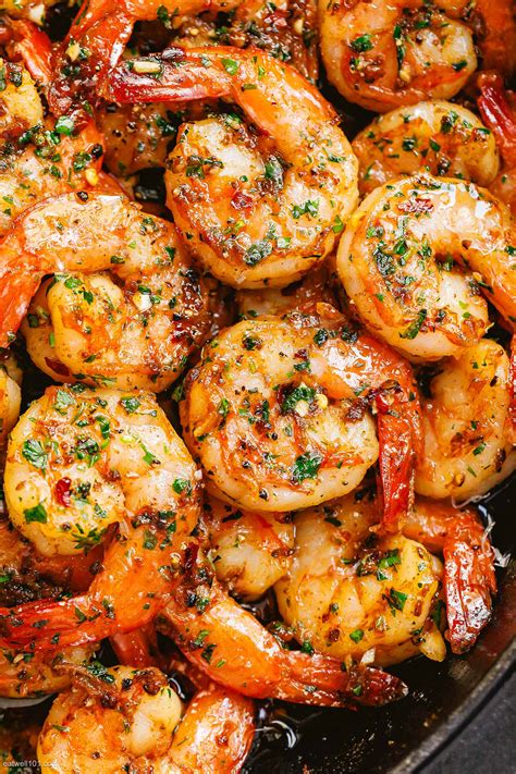 These flavors are so good: Garlic Butter Shrimp Recipe â Healthy Shrimp Recipe
