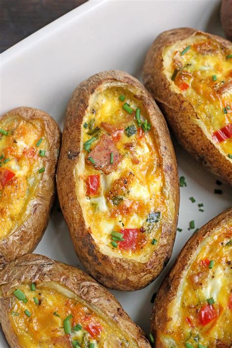 Paleo Whole30 Egg Potato Boats Recipe Breakfast Recipes Easy Real