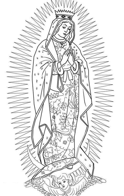 Our Lady Of Guadalupe Coloring Page For Kids - Wallpapers HD References