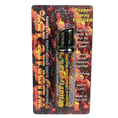 Wildfire 4oz Pepper Spray 18 Fogger Super Pepper Spray