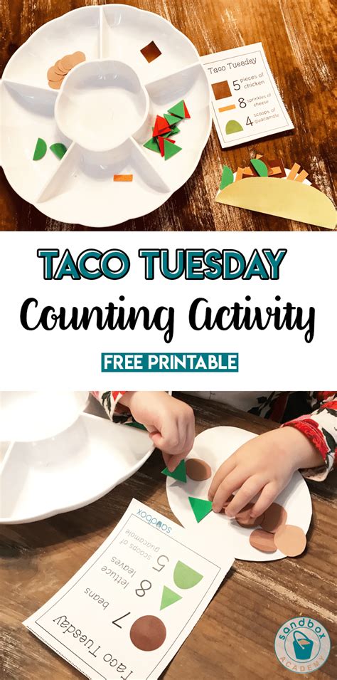 The right way to make a taco is to make it twice! Preschool Math Activities - Build a Taco | Food themes ...