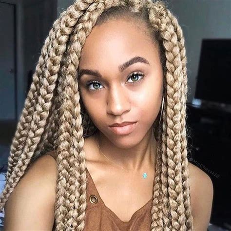 25 Beautiful Black Women Show Us How To Slay In Jumbo Braids Braid Inspiration Jumbo Braids