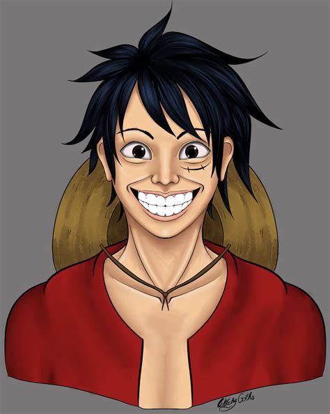 Smiling Luffy By Witchygoths On Deviantart