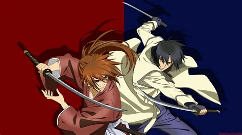 Rurouni Kenshin Wallpaper Kenshin Versus Aoshi Minitokyo