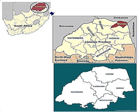 Geographic Location Of Limpopo Province Its Districts And Neighboring