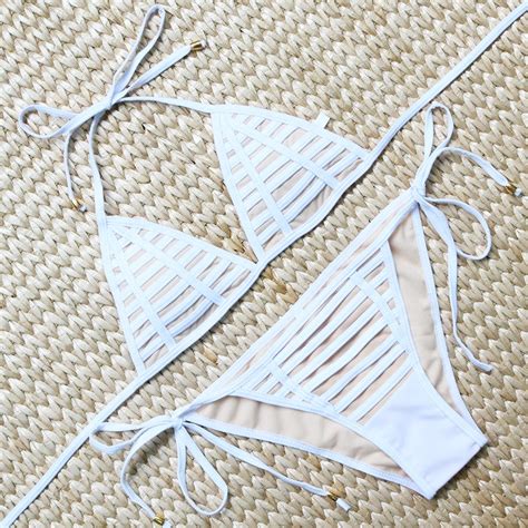2016 woman swimwears g string swimsuits low waist bikini swimming bathing suit brazilian maillot