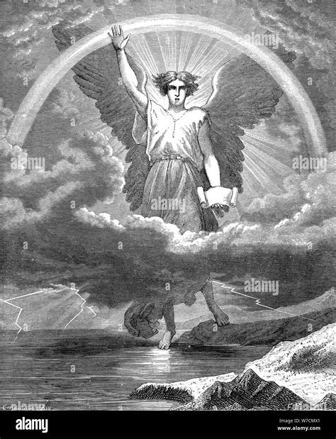 The Angel With The Book Bible Revelation 101 6 1860 Artist Unknown