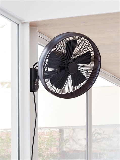 Maybe you would like to learn more about one of these? Breeze 41cm Wall Fan with Remote in Black | Wall fans ...