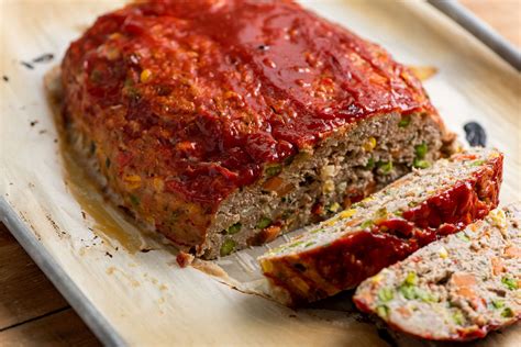 Shape the meat into a loaf in the casserole dish. Vegetable Studded Turkey Meatloaf Recipe — The Mom 100