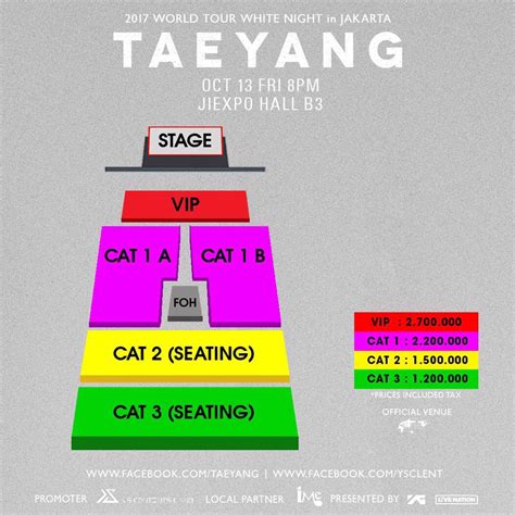 Inilah Daftar Harga Tiket Konser White Night Taeyang Di Jakarta